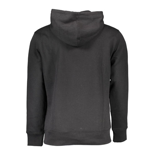 Schwarzer Baumwollpullover für Herren