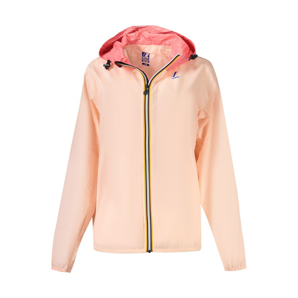 Rosa Polyamid Damenjacke