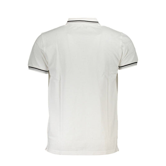 Weißes Herren-Poloshirt aus Baumwolle