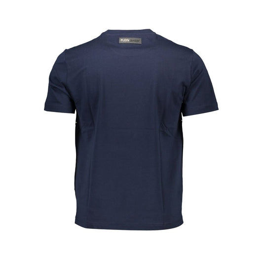 Blaues Herren-T-Shirt aus Baumwolle