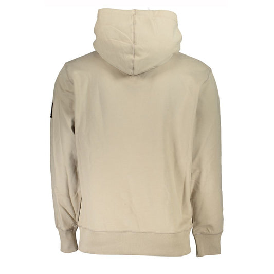 Beigefarbener Baumwollpullover