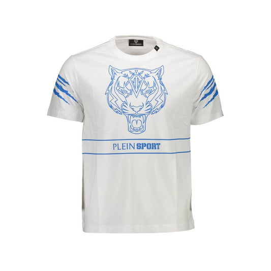 Weißes Herren-T-Shirt aus Baumwolle