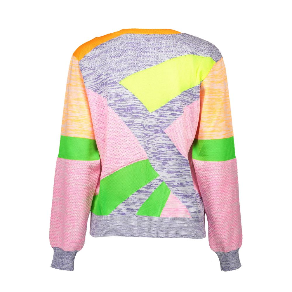 Mehrfarbiger Pullover aus anderen Fasern