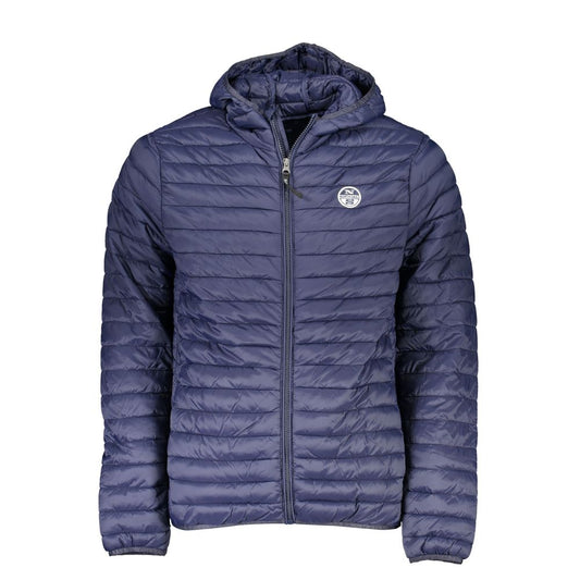 Blaue Polyamid-Herrenjacke