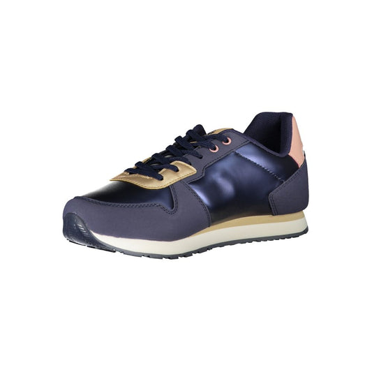 Blauer Polyester-Sneaker