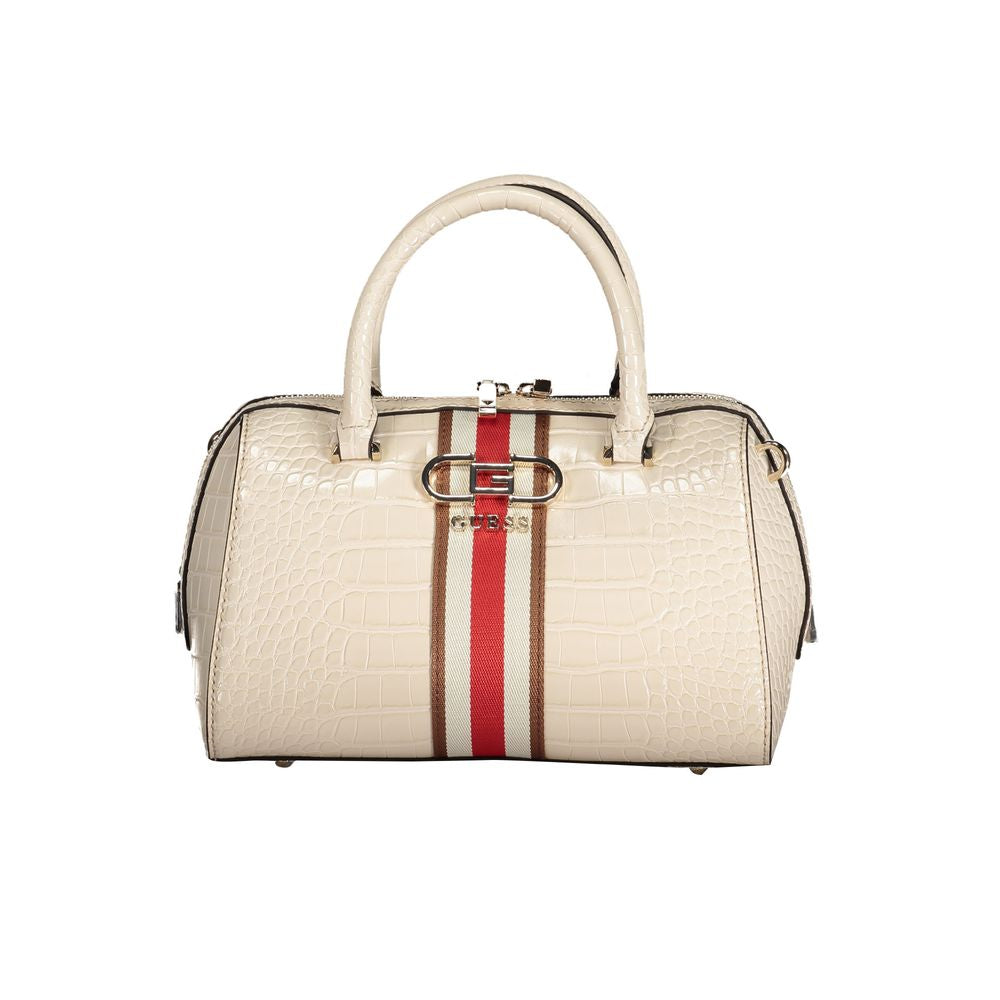 Beige Polyethylen-Handtasche