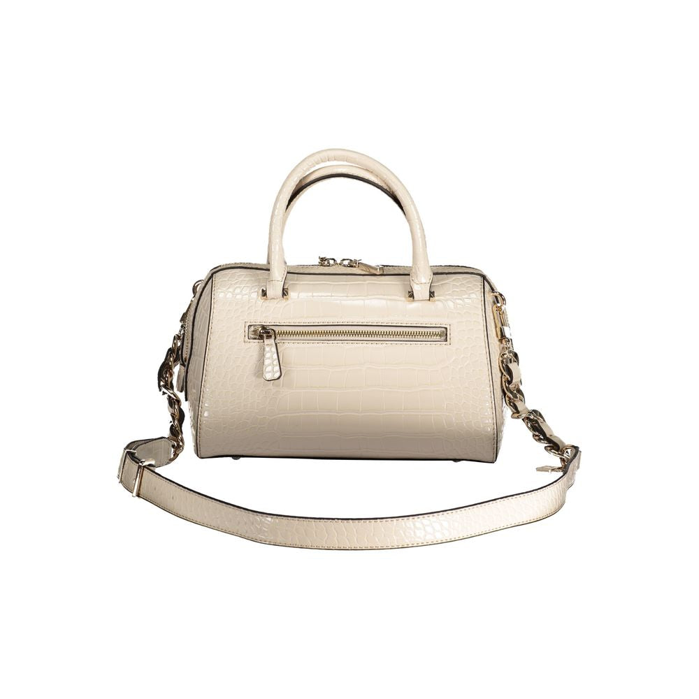 Beige Polyethylen-Handtasche