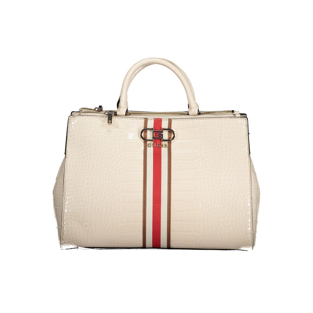 Beige Polyethylen Handtasche
