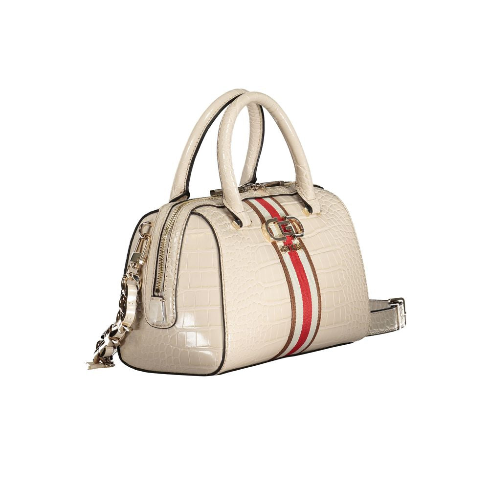 Beige Polyethylen-Handtasche
