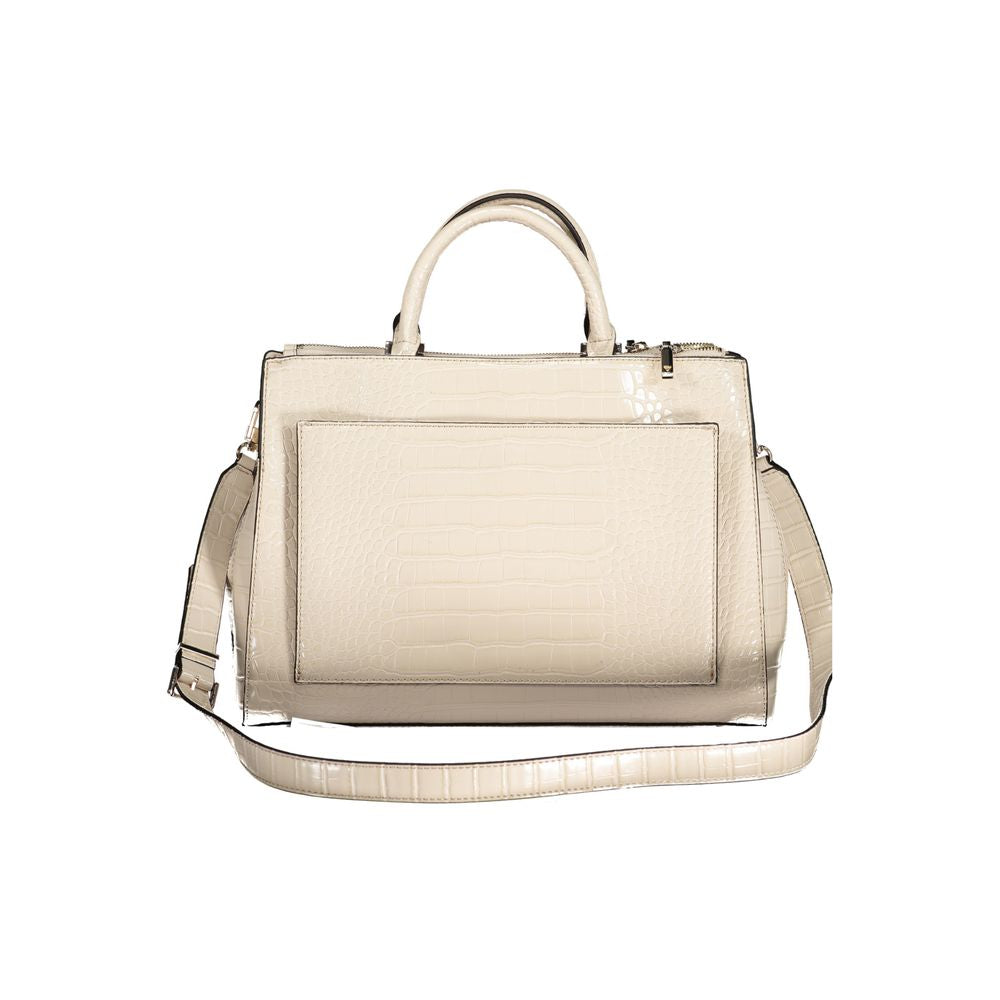 Beige Polyethylen Handtasche