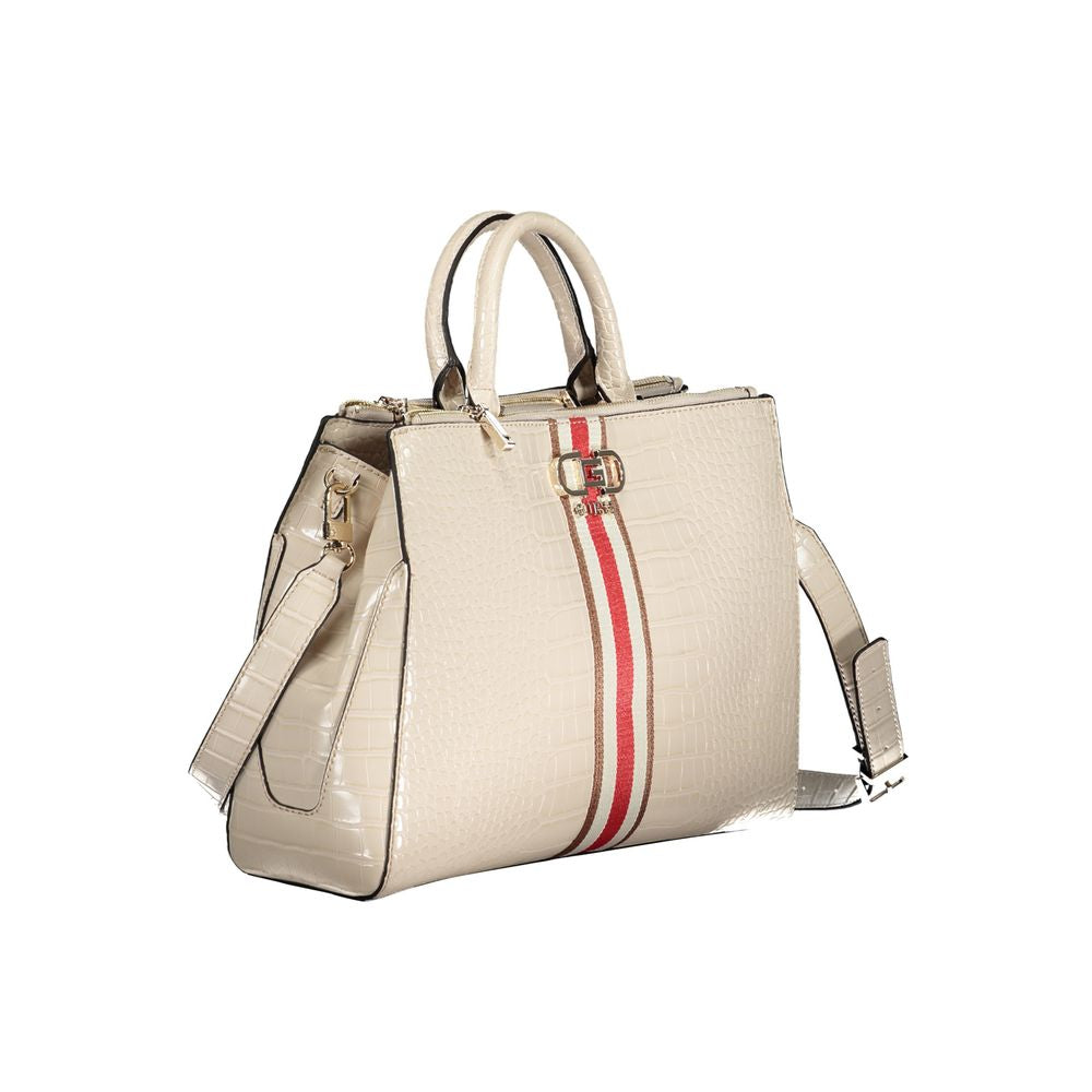 Beige Polyethylen Handtasche