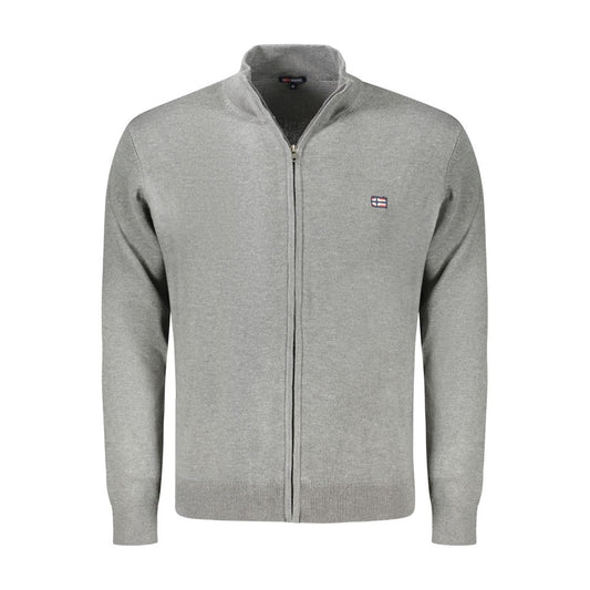 Braune Polyester-Strickjacke für Herren