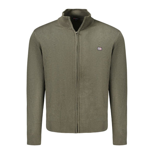 Grüne Strickjacke aus Polyamid für Herren