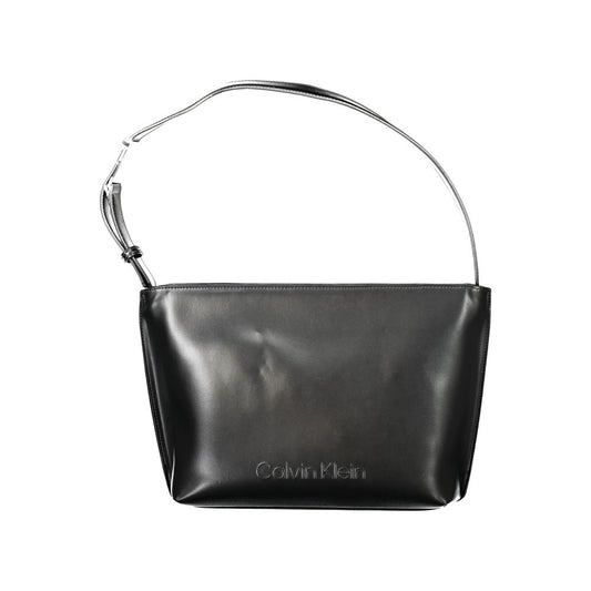 Schwarze Polyester Damen Handtasche