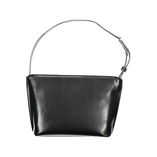 Schwarze Polyester Damen Handtasche