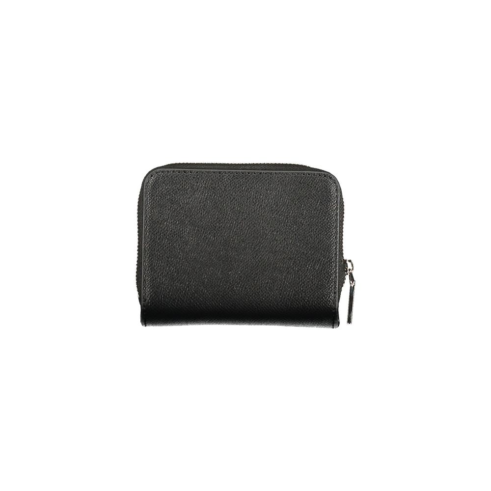 Schwarze Damenbrieftasche aus Polyethylen