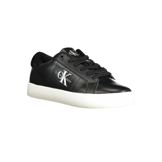 Schwarzer Polyethylen-Sneaker für Damen