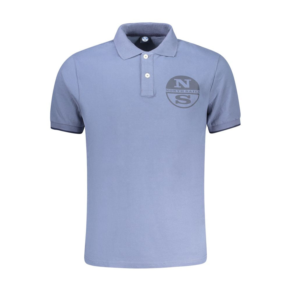 Blaues Poloshirt aus Baumwolle für Herren