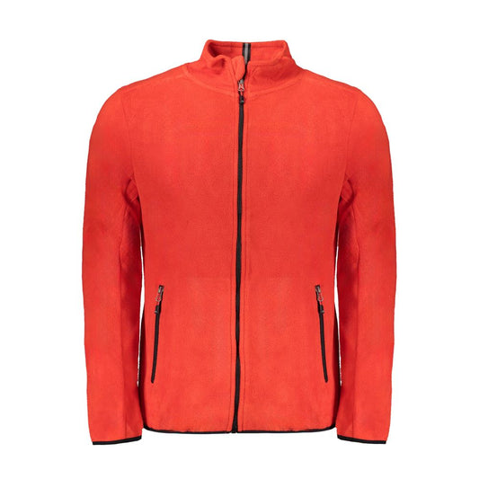 Roter Polyester-Herrenpullover