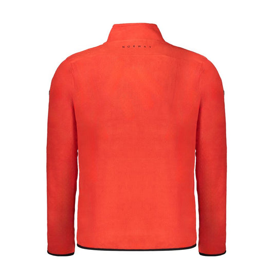 Roter Polyester-Herrenpullover