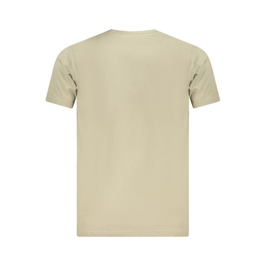 Beiges Herren-T-Shirt aus Baumwolle