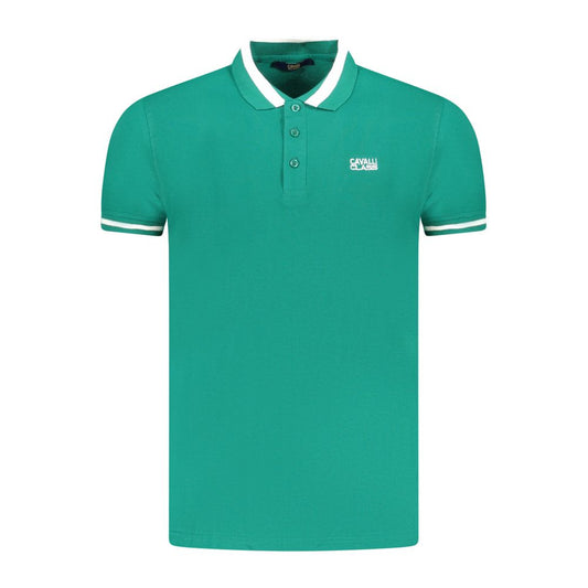 Grünes Poloshirt aus Baumwolle für Herren