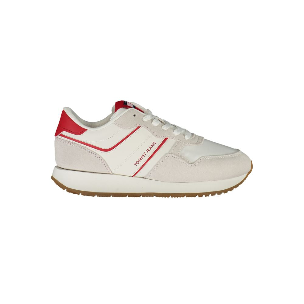 Rote Leder Damen Sneaker
