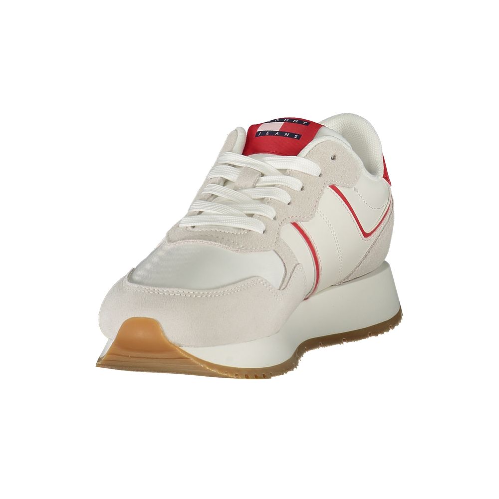 Rote Leder Damen Sneaker