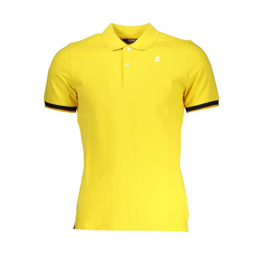 Sonnengelbes Poloshirt aus Baumwollmischung