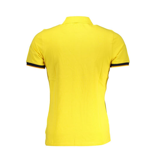Sonnengelbes Poloshirt aus Baumwollmischung