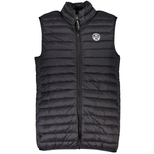 Schwarze Polyamid-Herrenjacke