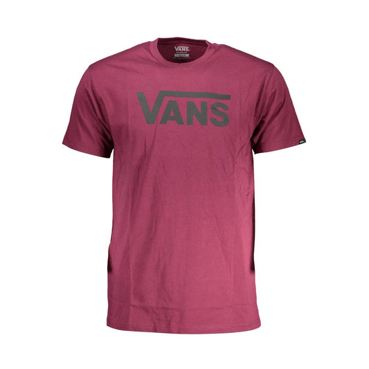 Lila Baumwoll-T-Shirt für Herren