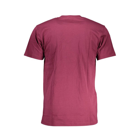 Lila Baumwoll-T-Shirt für Herren