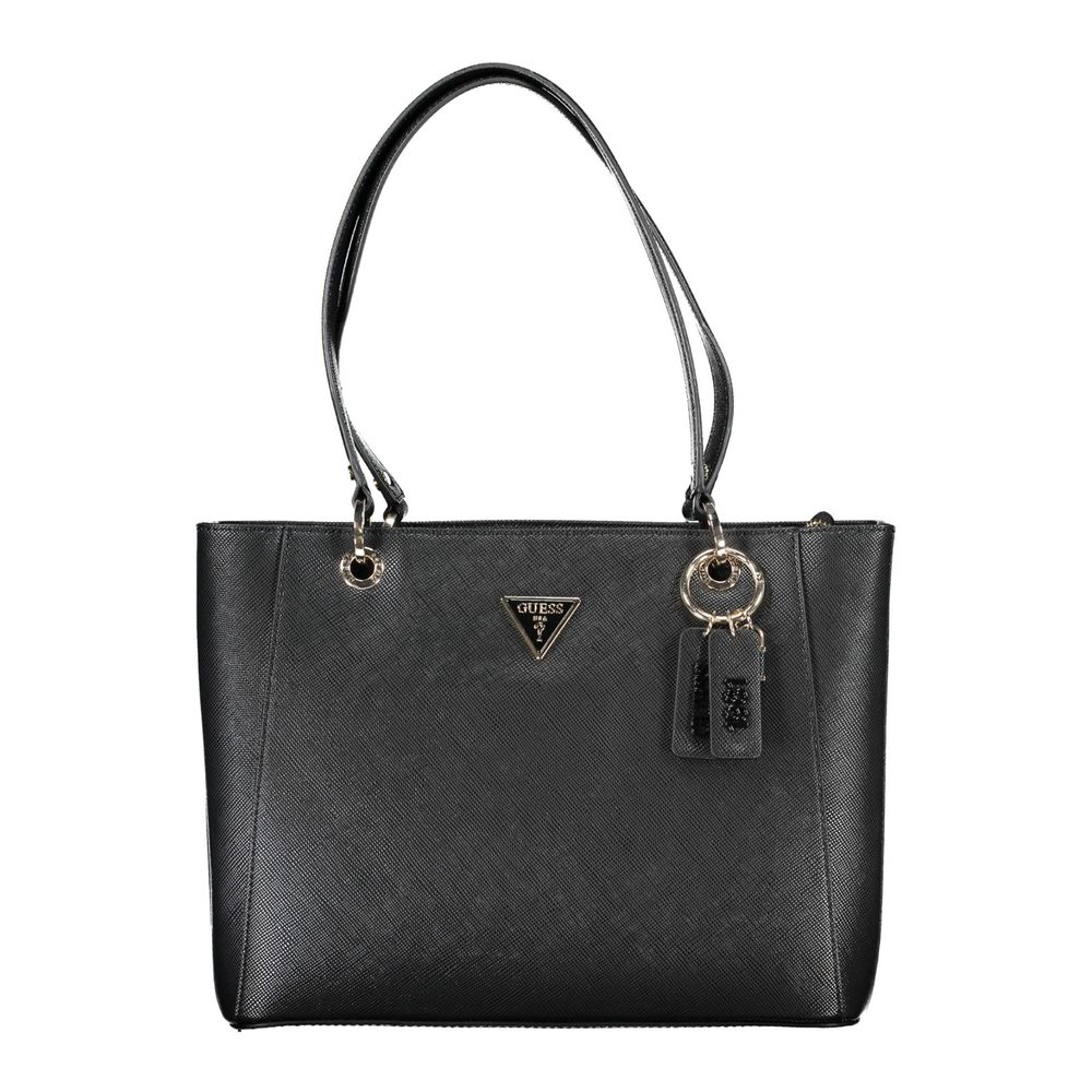 Schwarze Handtasche aus Polyethylen