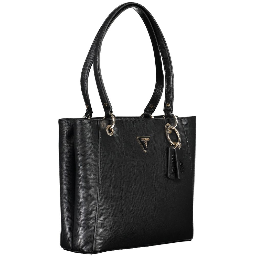 Schwarze Handtasche aus Polyethylen