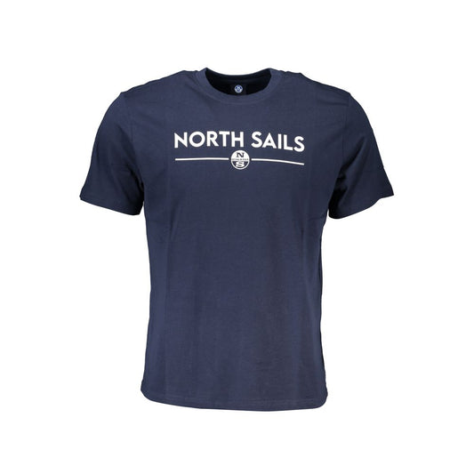 Blaues Baumwoll-T-Shirt