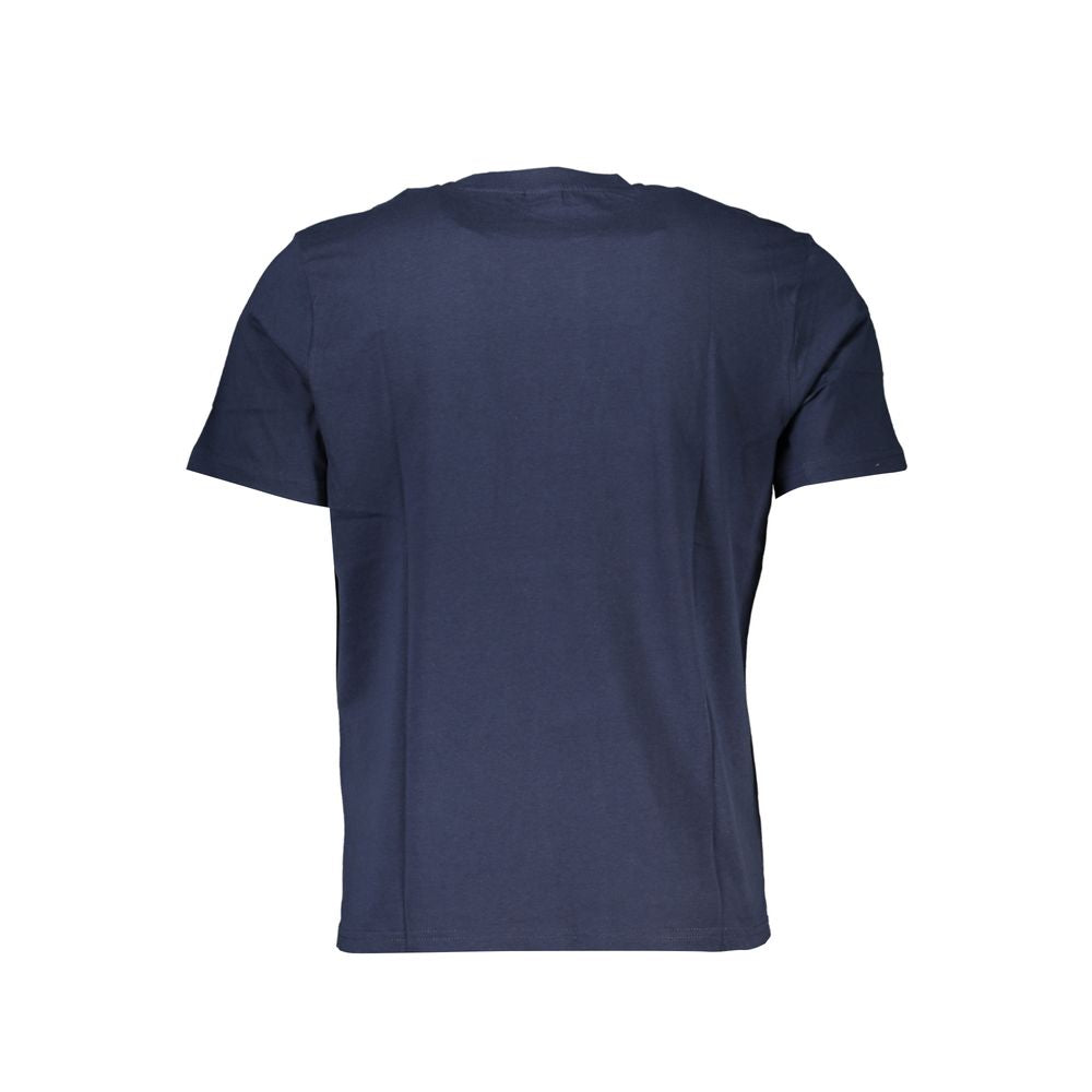 Blaues Baumwoll-T-Shirt