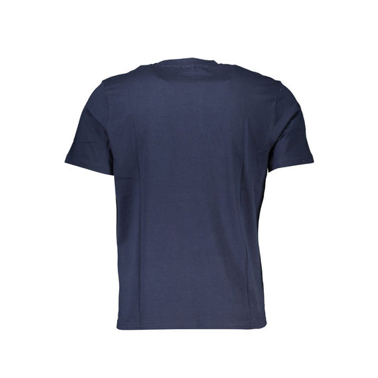 Blaues Baumwoll-T-Shirt