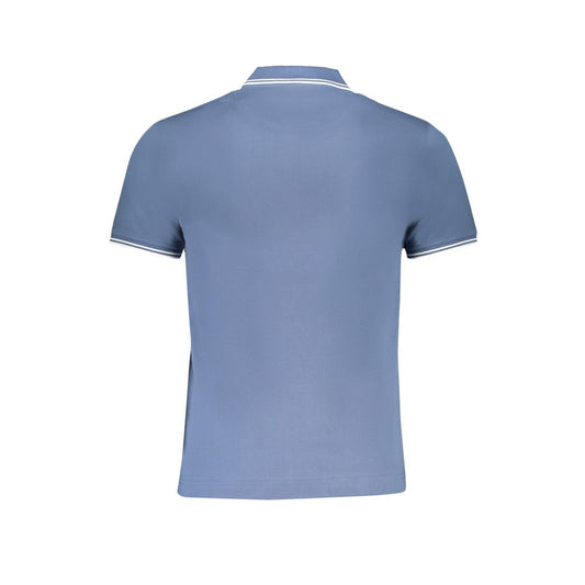 Blaues Poloshirt aus Baumwolle
