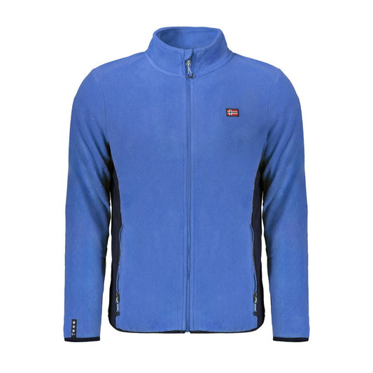 Blauer Polyester-Herrenpullover