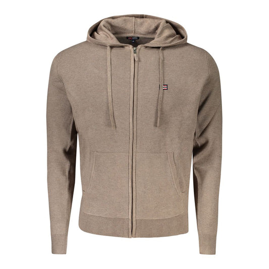 Braune Strickjacke aus Polyamid für Herren