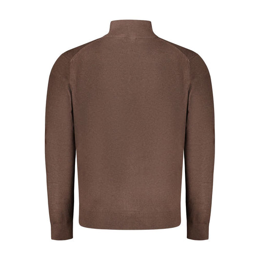 Braune Strickjacke aus Polyamid für Herren