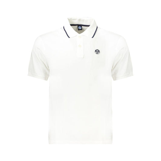 Weißes Herren-Poloshirt aus Baumwolle