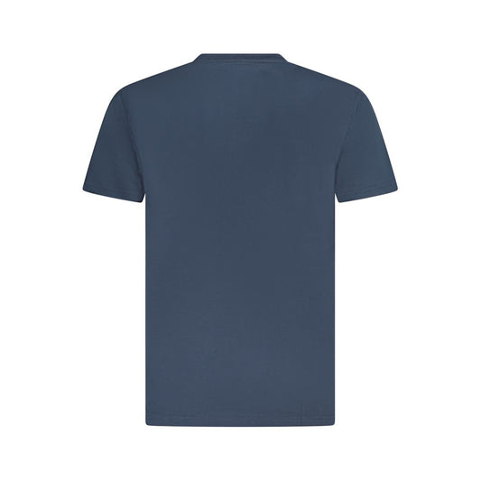Blaues Baumwoll-T-Shirt
