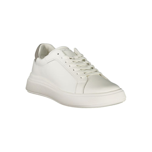 Weißer Polyester-Sneaker
