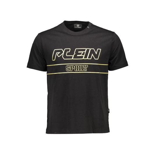 Schwarzes Herren-T-Shirt aus Baumwolle