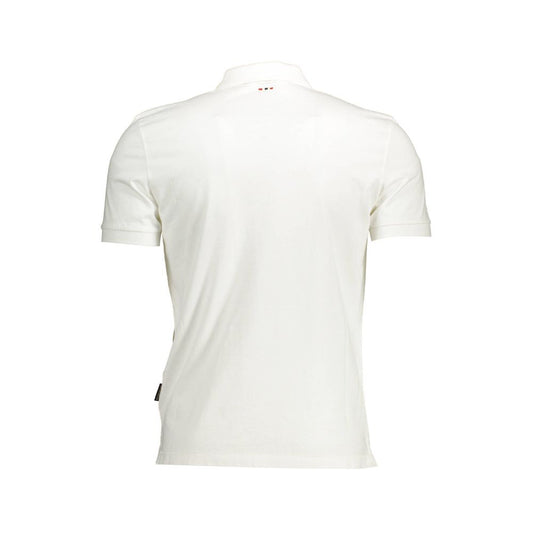 Weißes Herren-Poloshirt aus Baumwolle