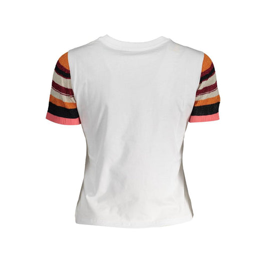 Weißes Baumwolltop für Damen
