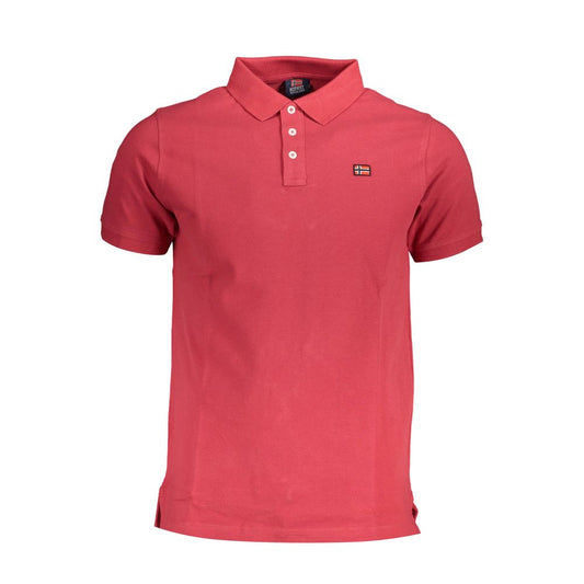 Rotes Poloshirt aus Baumwolle für Herren