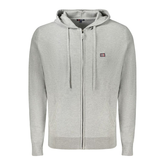 Graue Strickjacke aus Polyamid für Herren